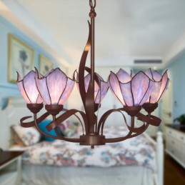 5 Light Chandelier Tiffany...