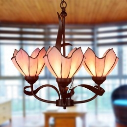 3 Light Chandelier Tiffany...