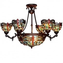 Chandelier Tiffany Stained...