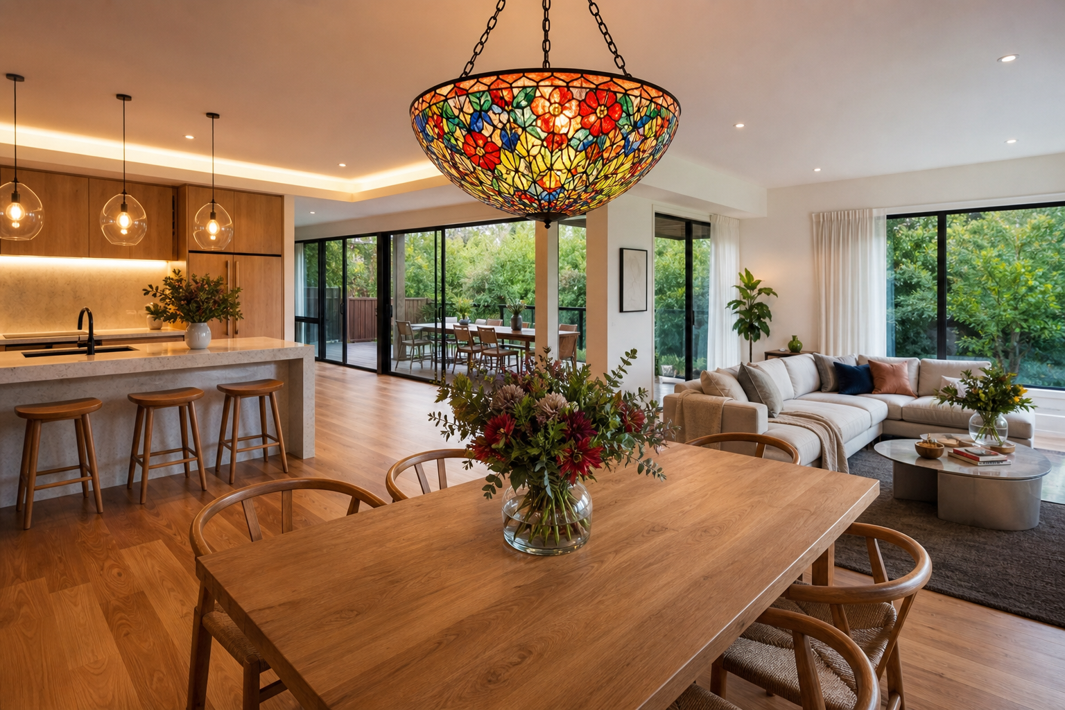 How Tiffany Chandeliers Transform Open Plan Living in Australia