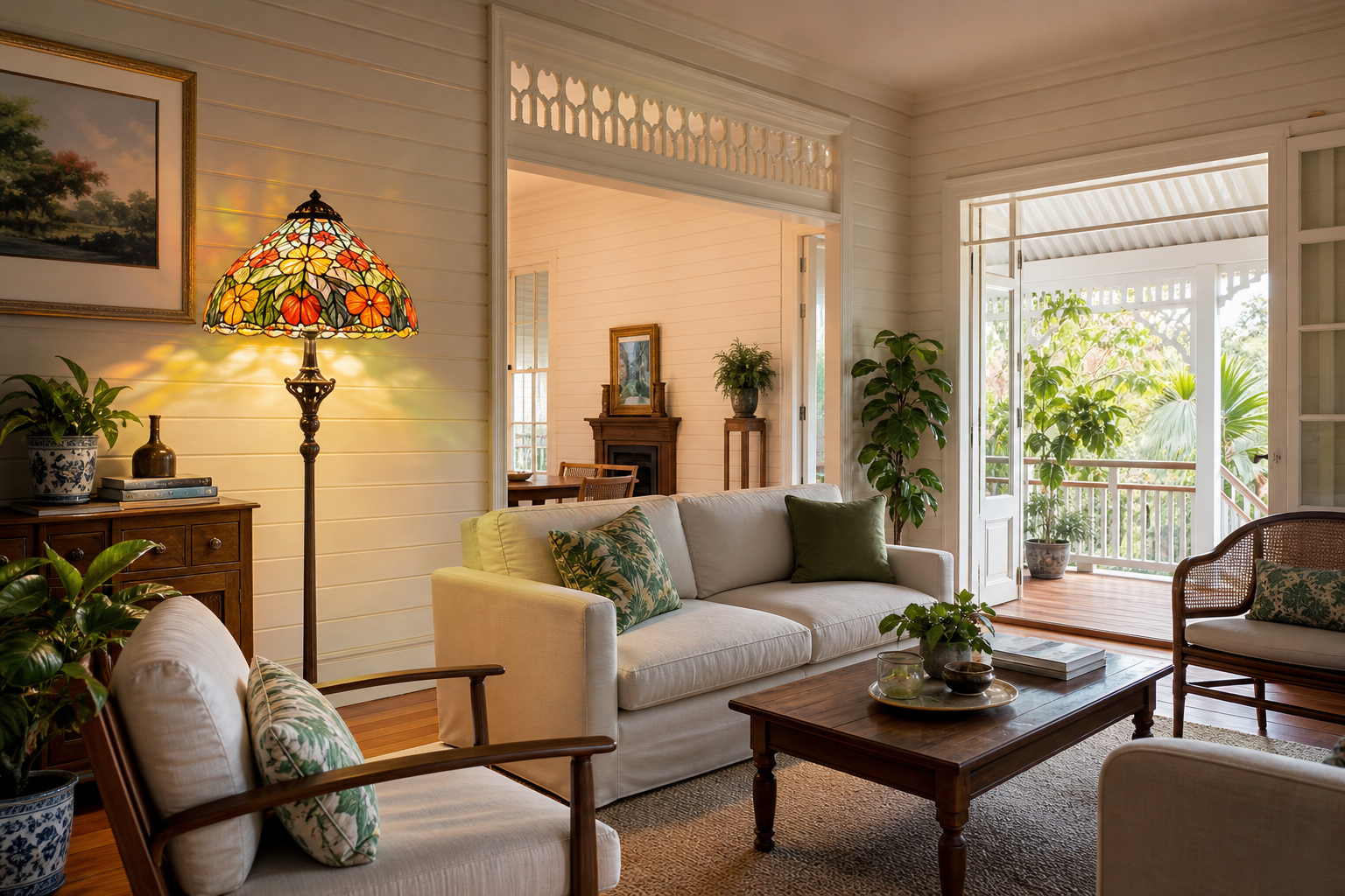 How Tiffany Lamps Instantly Lift Queenslander Homes