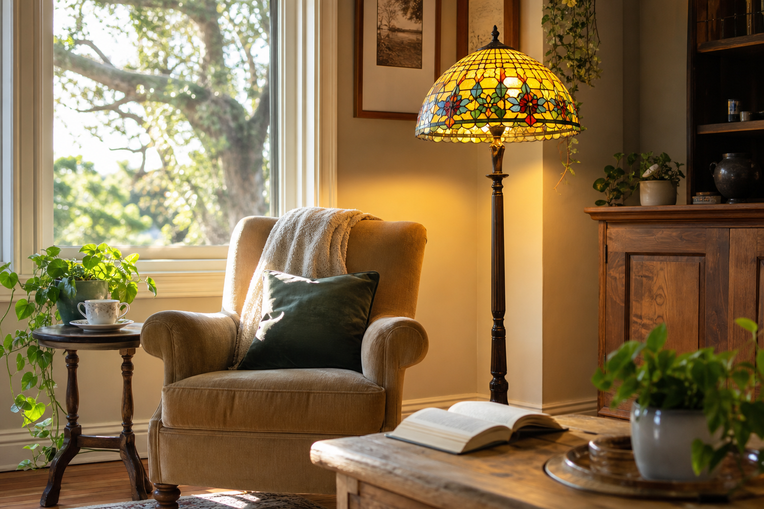 Creating Cosy Reading Corners with Tiffany Lighting in Australian Homes