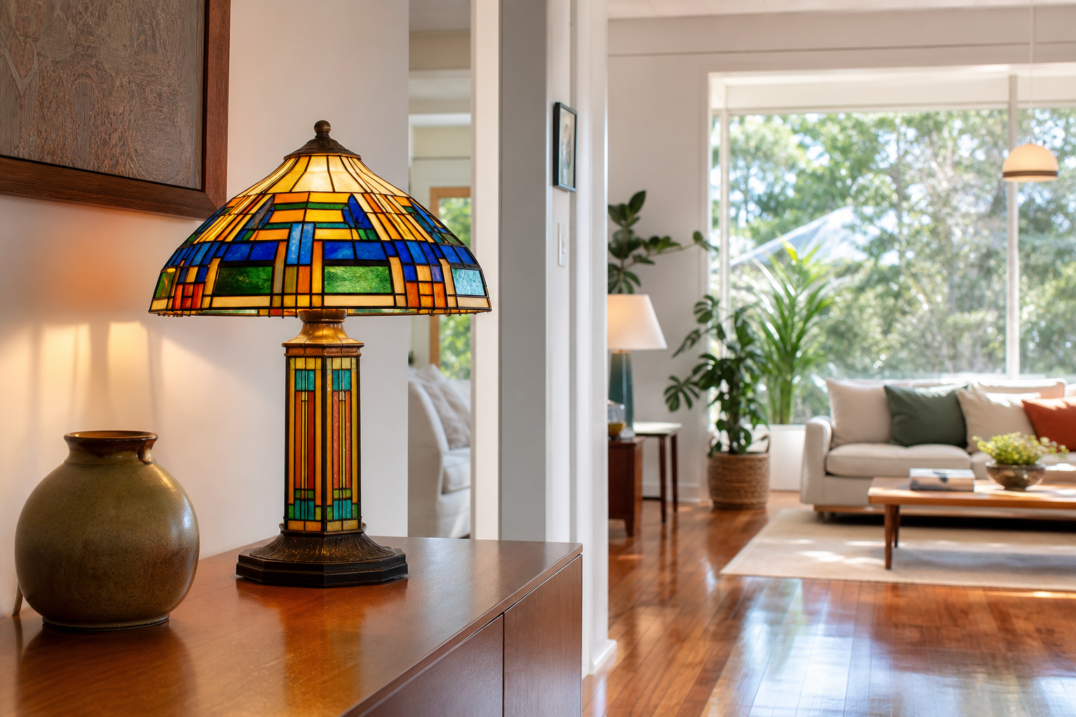 Geometric Glow: How Art Deco Tiffany Lamps Refresh Australian Spaces