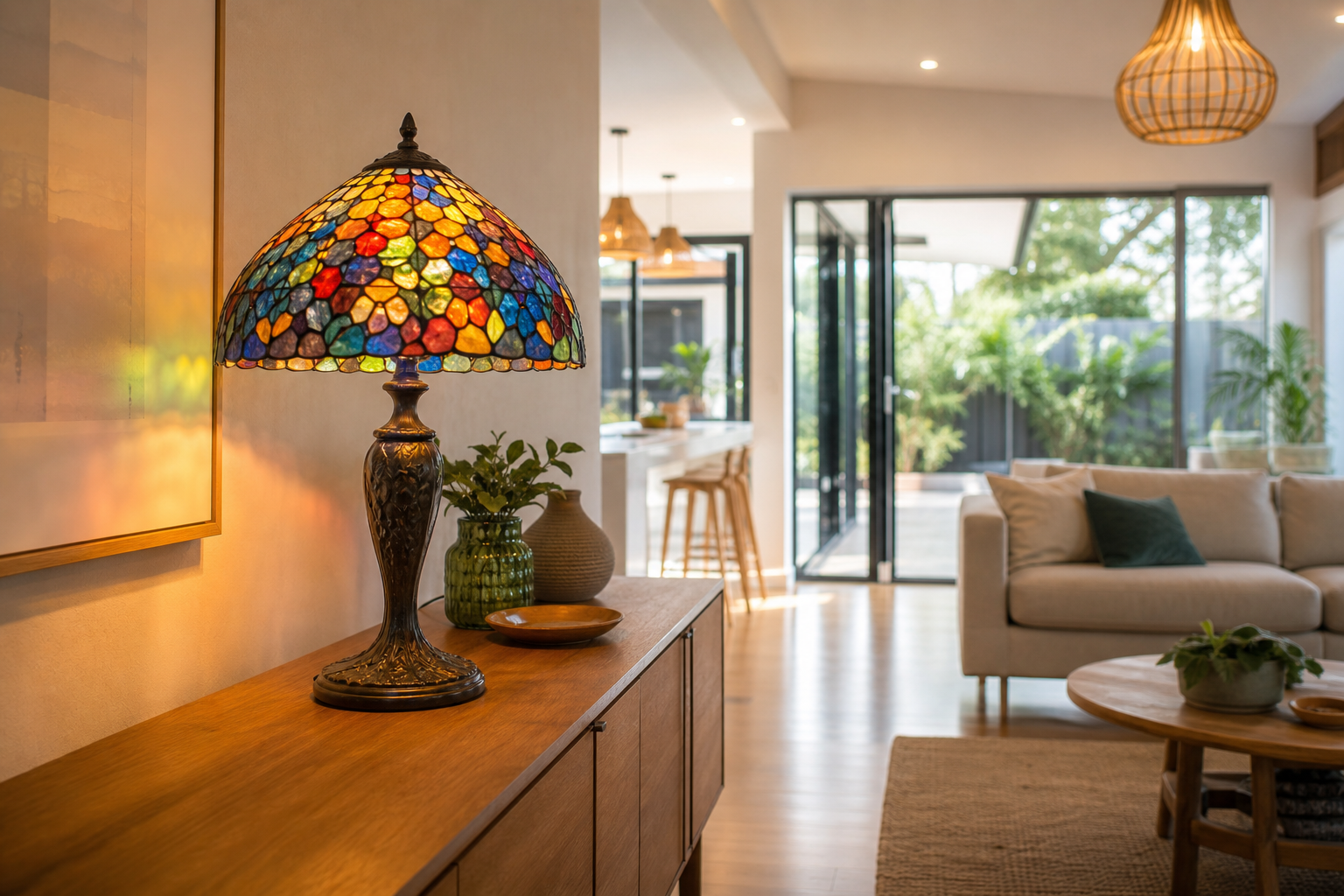 How Aussies Make Colourful Stained Glass Lamps Feel Effortless at Home