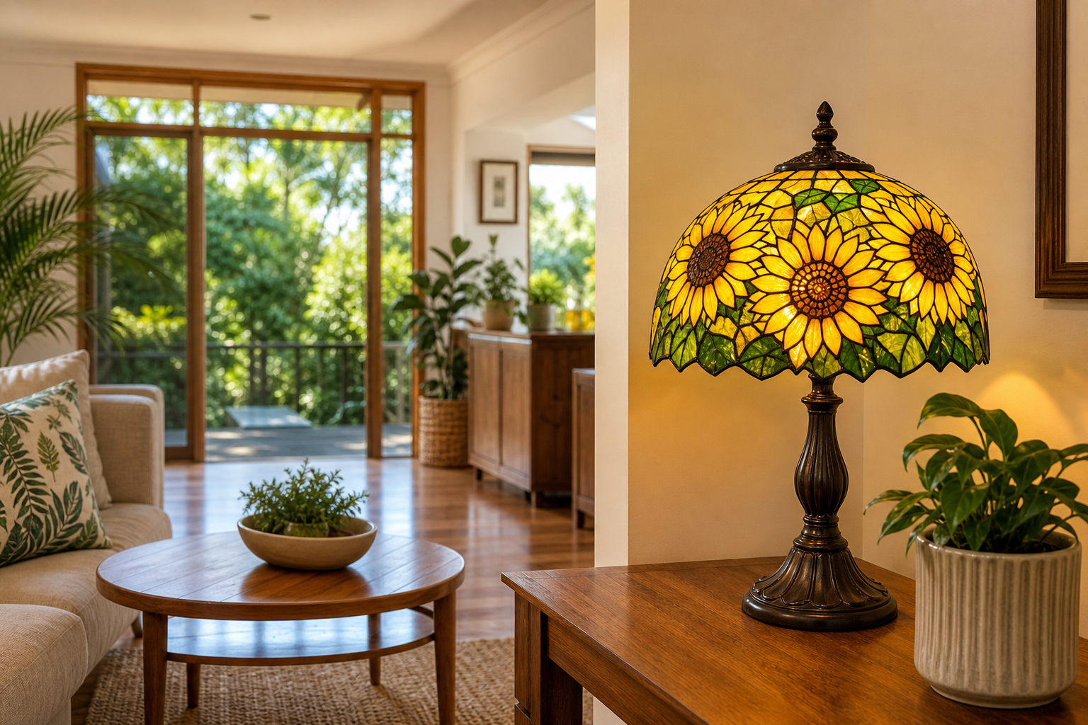 How Sunflower Tiffany Lamps Bring an Uplifting Glow to Australian Homes