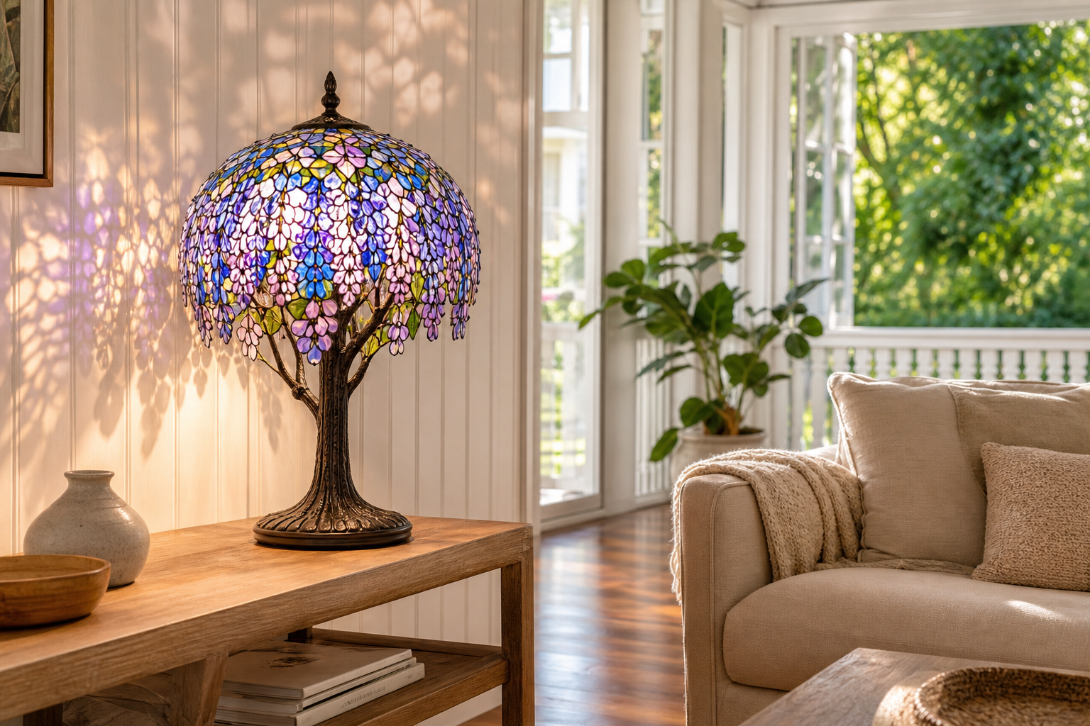 How Wisteria Tiffany Lamps Light Up Australian Homes With Floral Magic